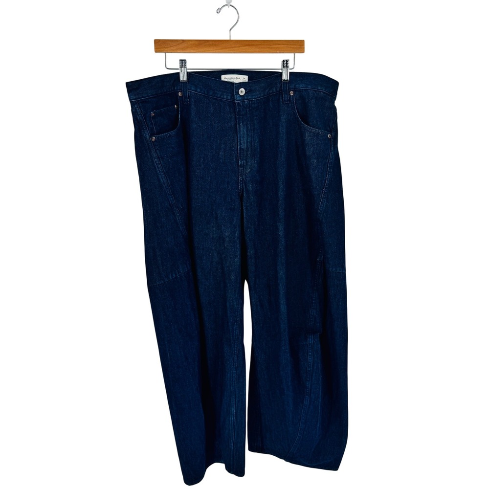 Abercrombie & Fitch Dark Blue Ultra Barrel Jeans - Picture 10 of 10